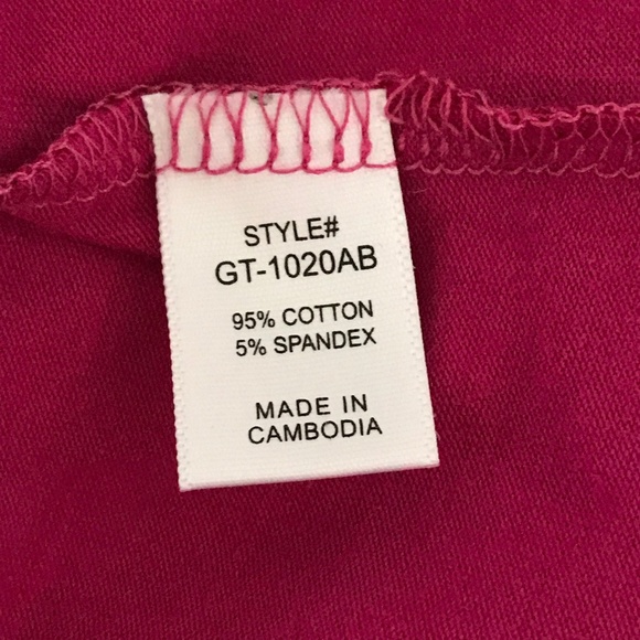 Magenta Crew Neck Layering Top - NWOT Size XL - Picture 5 of 8